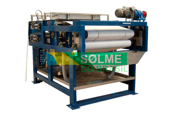 PRENSA DESAGUADORA FILTRO DE PRESSÃO COM TELA DUPLA, "BELT PRESS"